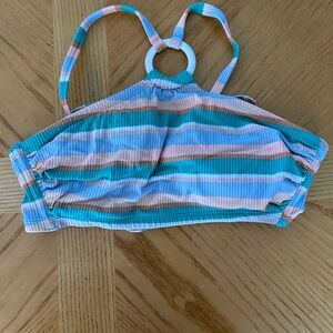 Xhilaration Pastel Striped Bikini Top